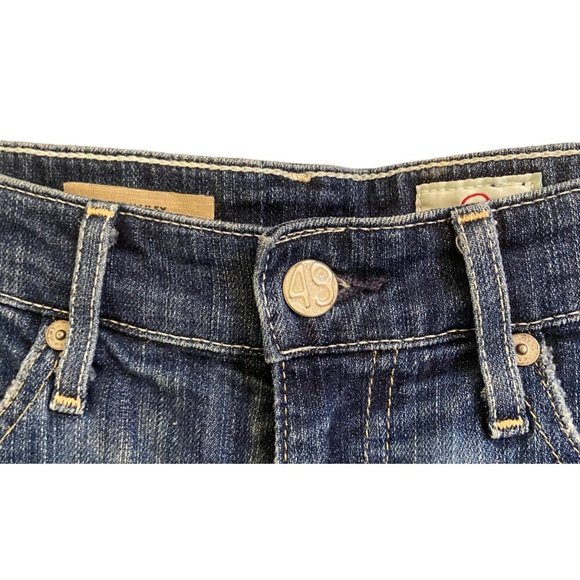 ADRIANO GOLDSCHMEID WOMEN'S THE HAILEY EX-BOYFRIEND ROLL UP DENIM SHORTS SZ 26 - Picture 3 of 7